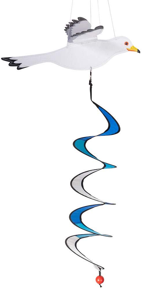 CIM Colours In Motion - Common Gull Twister Wind Chime - 29 X 36 X 75 Cm