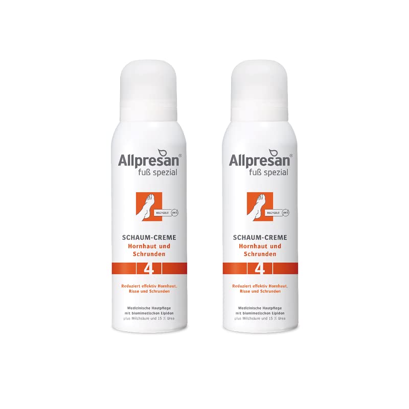 Allpresan Foot Special No. 4 Foam Cream for Daily Care of Corned Foot Skin 2 x 125 ml