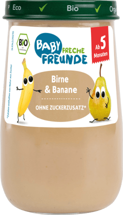 FRECHE FREUNDE Fruits Pear & banana, from the 5thmonth, 190 g