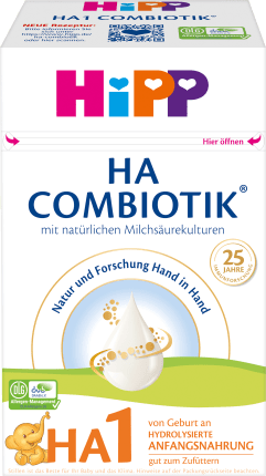 HiPP Initial milk HA1 Combiotics from birth, 600 g