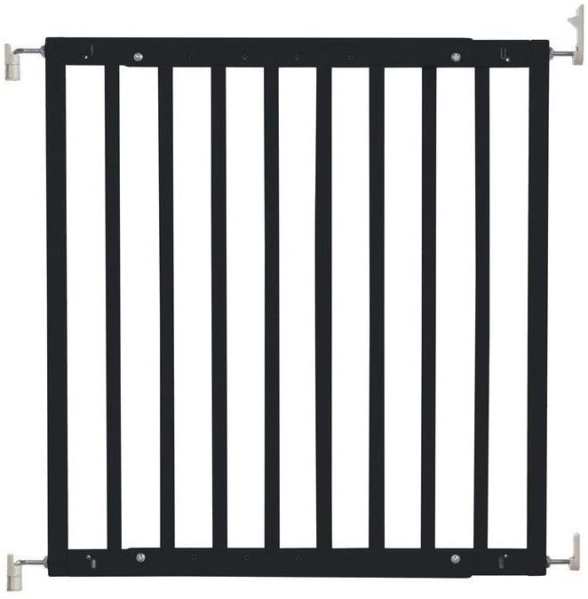 Safetots Wooden Screw Fit Slide Pet Gate 25 \" – 105.5 cm Black
