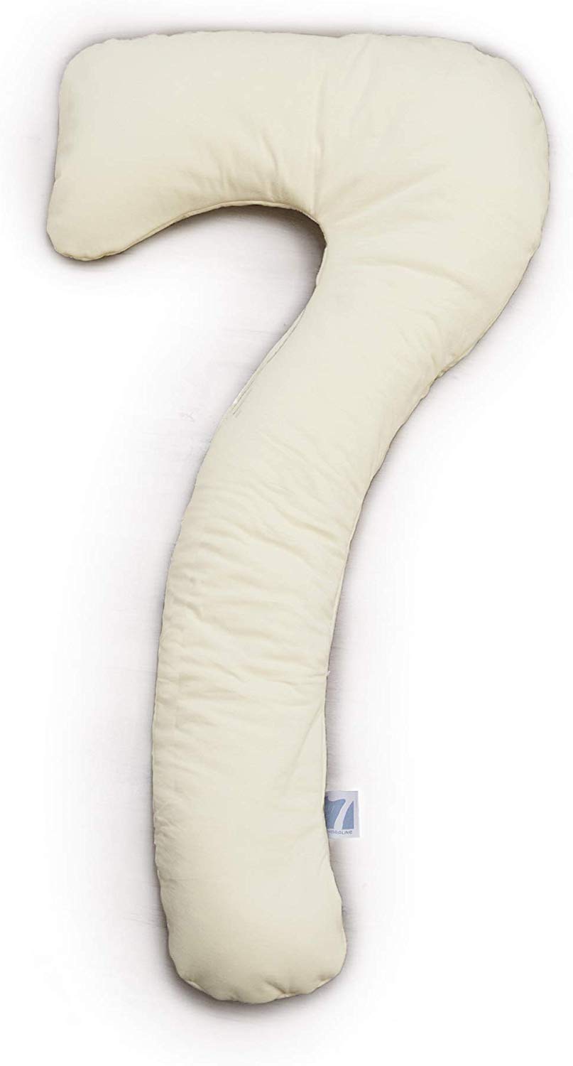 Theraline my7 - Side Sleeper Pillow with Outer Cover Amber Bamboo Collection
