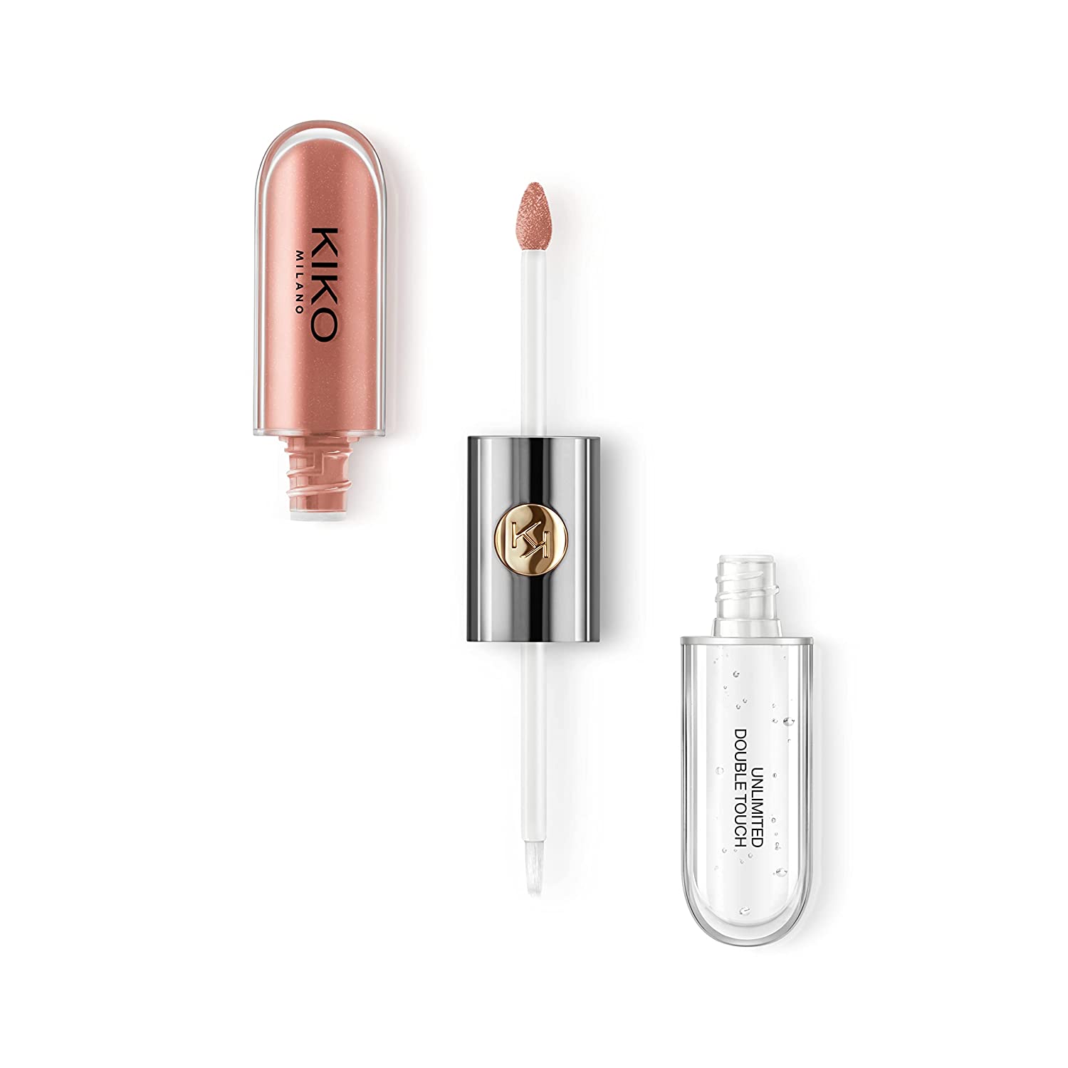 KIKO Milano Unlimited Double Touch 129 Liquid Lipstick with Long Lasting (12 Hours) in 2 Steps, Radiant Finish, ‎129 tangerine burnt