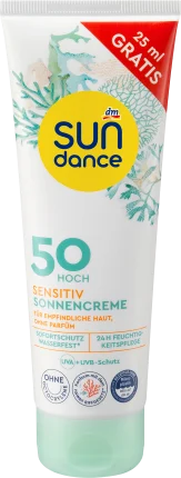 SUNDANCE Sensitive Sun Cream SPF 50 Overfiller, 125 ml