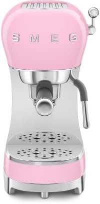 SMEG ECF02PKEU Portatilter Espresso/Coffee Machine Rose