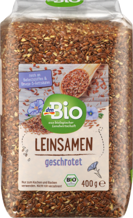 dmBio Crushed flax seeds, 400 g