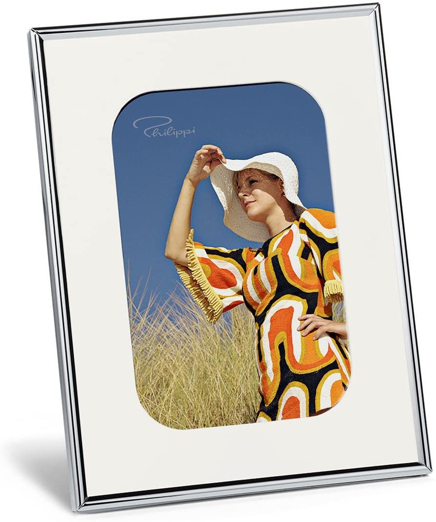 Philippi Chic Picture Frame – Wood – Painted Steel – Chrome – 10 x 15 cm
