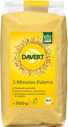 Davert Semolina, 2-minute polenta, gluten-free, 500 g