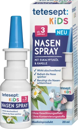 tetesept nasal spray kids with eucalyptus oil & chamomile, 20 ml