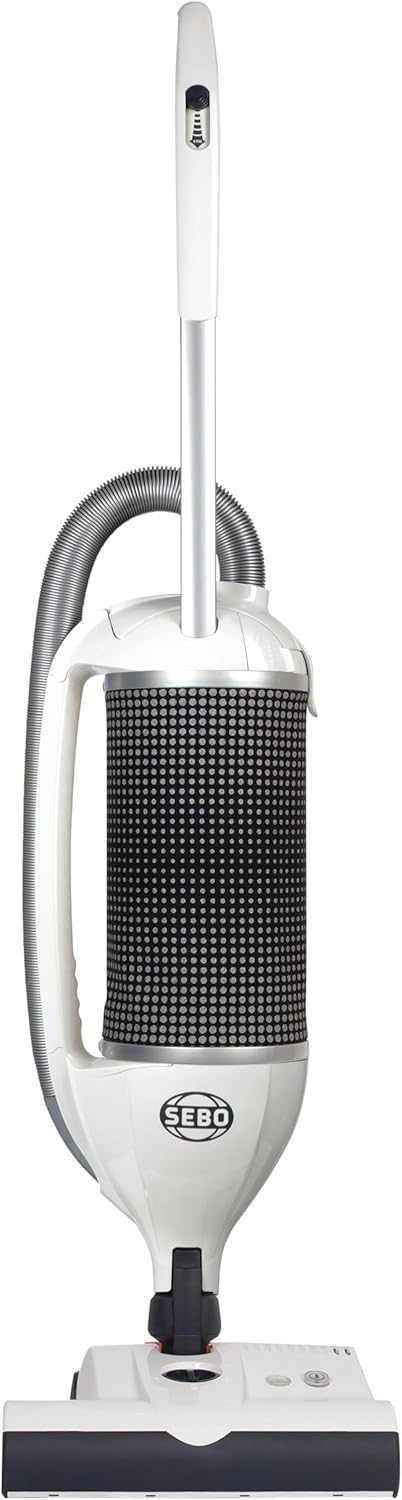 Sebo Felix 2 Premium Pearl Brush Vacuum Cleaner, Plastic, White, Black, 122.00 x 37.00 x 15.00 cm