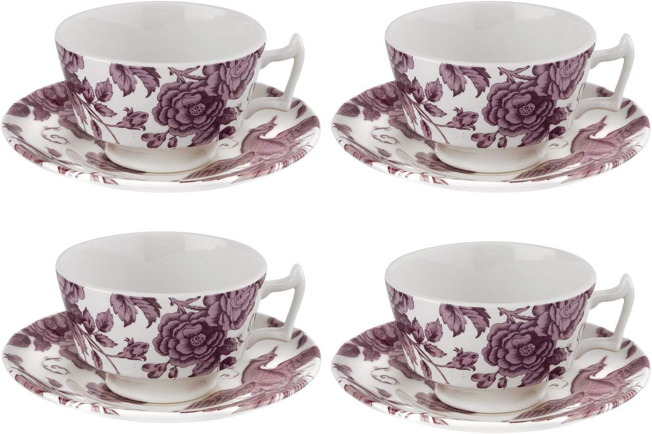 Portmeirion Spode KINWH1138 Ceramic Teacup and Saucer
