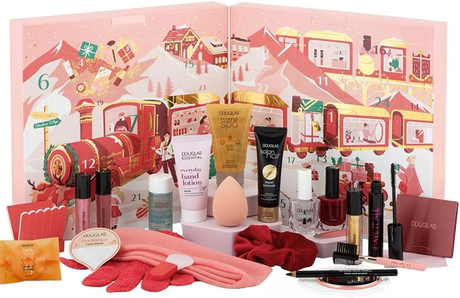 Douglas Beauty New York 2019 Advent Calendar for Women, Beauty Calendar with 24 Beauty Products for Women