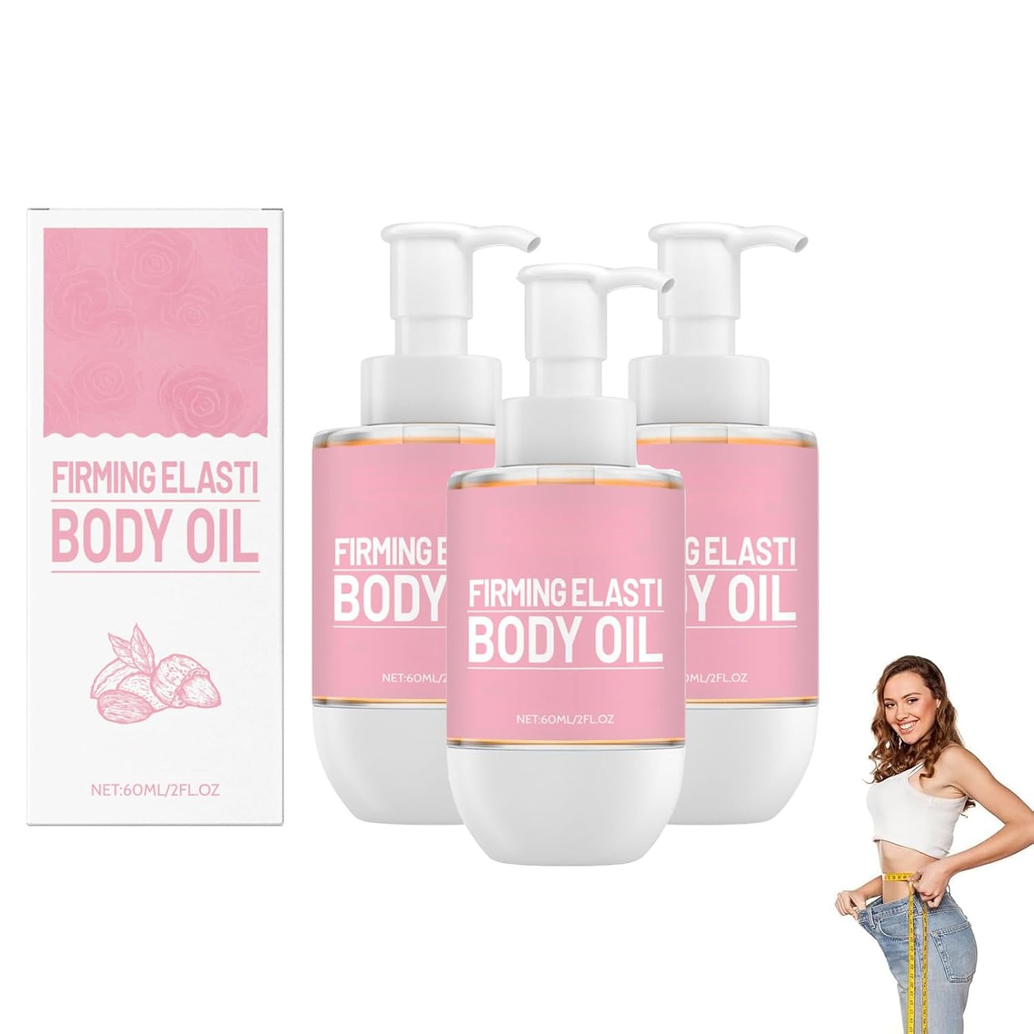 Woranb Body Firming Oil, Firming Elasti Body Oil, Glow Firming Body Oil, Firming Body Oil for Sagge Skin, Improves Fine Lines, Moisturises and Nourishes the Skin, Gentle Formula for All Skin Types (3)