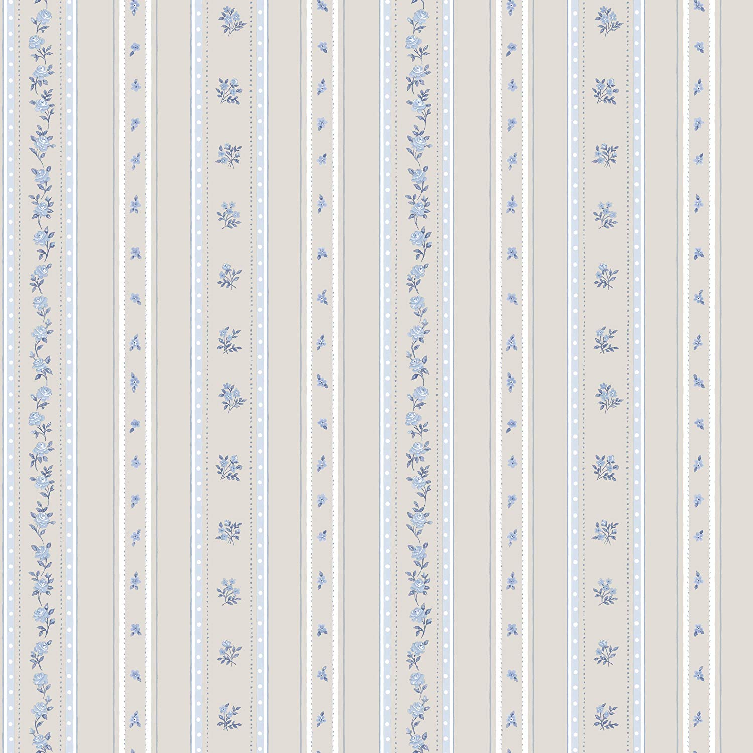galerie-24 Gallery G23221 Floral Theme Wallpaper – Blue