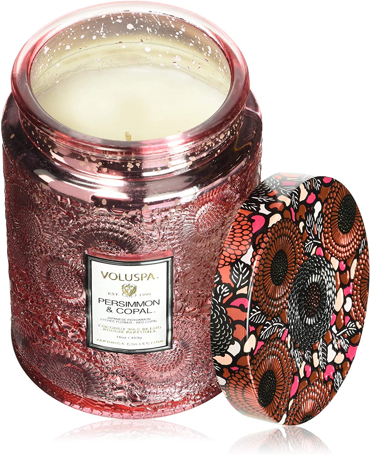 Voluspa Large Glass Jar Candle Japonica Persimmon And Co Vol-72311