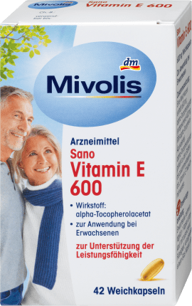 Mivolis Sano Vitamin E 600, soft capsules, 42 pcs
