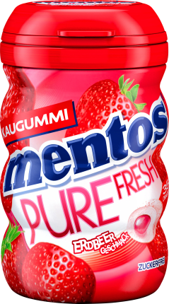 Mentos Pure Fresh Strawberry Chewing gum, sugar-free (35 pieces), 70 g