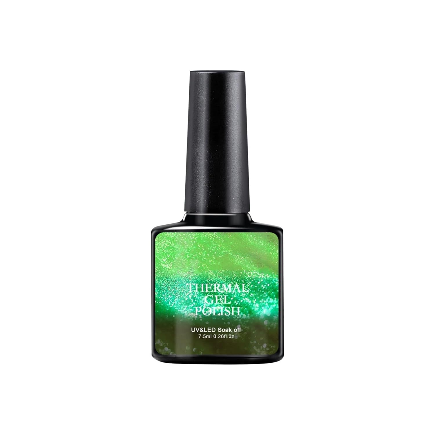 Generic Color Changing UV Gel Nail Polish - 7.5ml Thermal Gel Polish Gradient Glitter Color Gel, Temperature Color Changing Gel for Gel Nails, Soak-Off UV Gel Polish, Glitter DIY Nail Art Gel Thermal Nail Polish (A, 7.5ml)