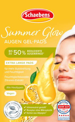 Schaebens Eye gel pads Summer Glow (1 pair), 2 pieces