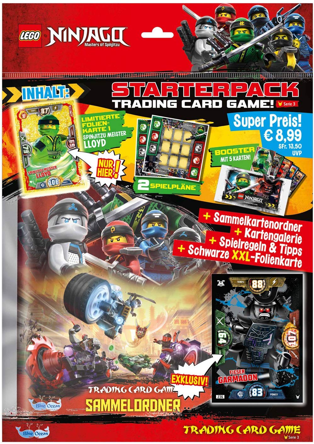 Top Media Blue Ocean Lego Ninjago Series III Trading Cards 50 Boosters in Display