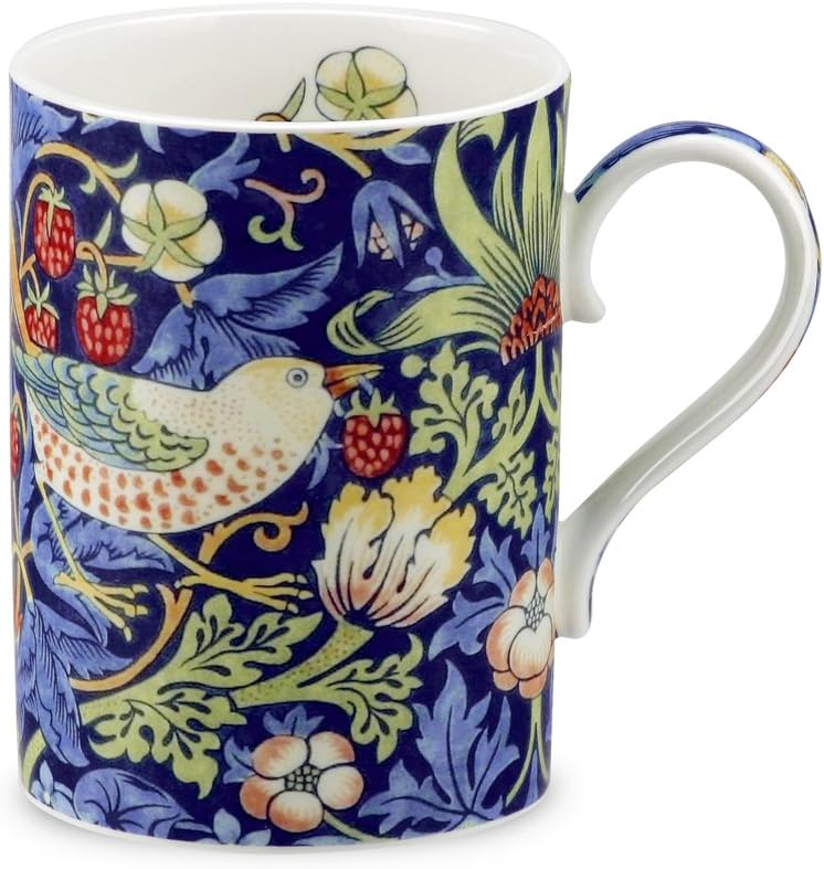 Royal Worcester Strawberry Thief - Indigo Mineral Gift Boxed Mug by Portmeirion