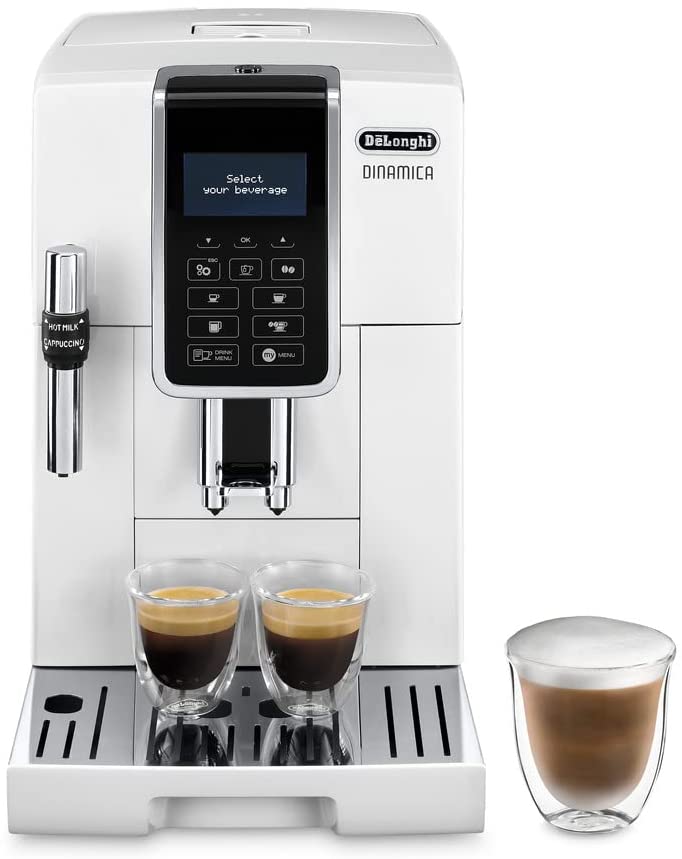 DeLonghi De\'Longhi Dinamica ECAM Coffee Machine, White