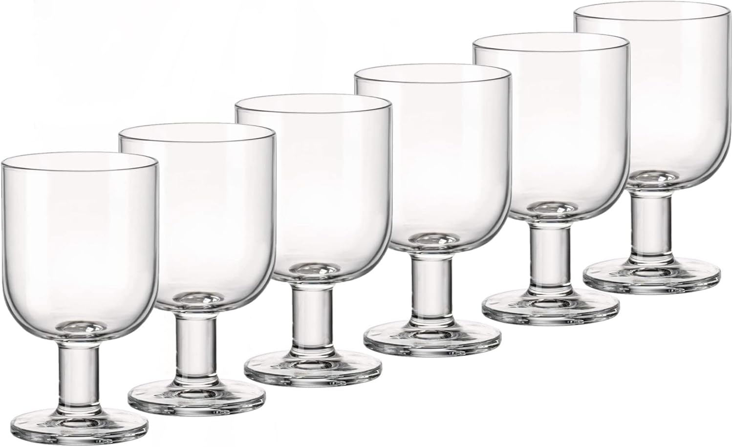 Bormioli Rocco Hosteria 091229 Pack of 6 Large Glasses, Glass, 28 cl