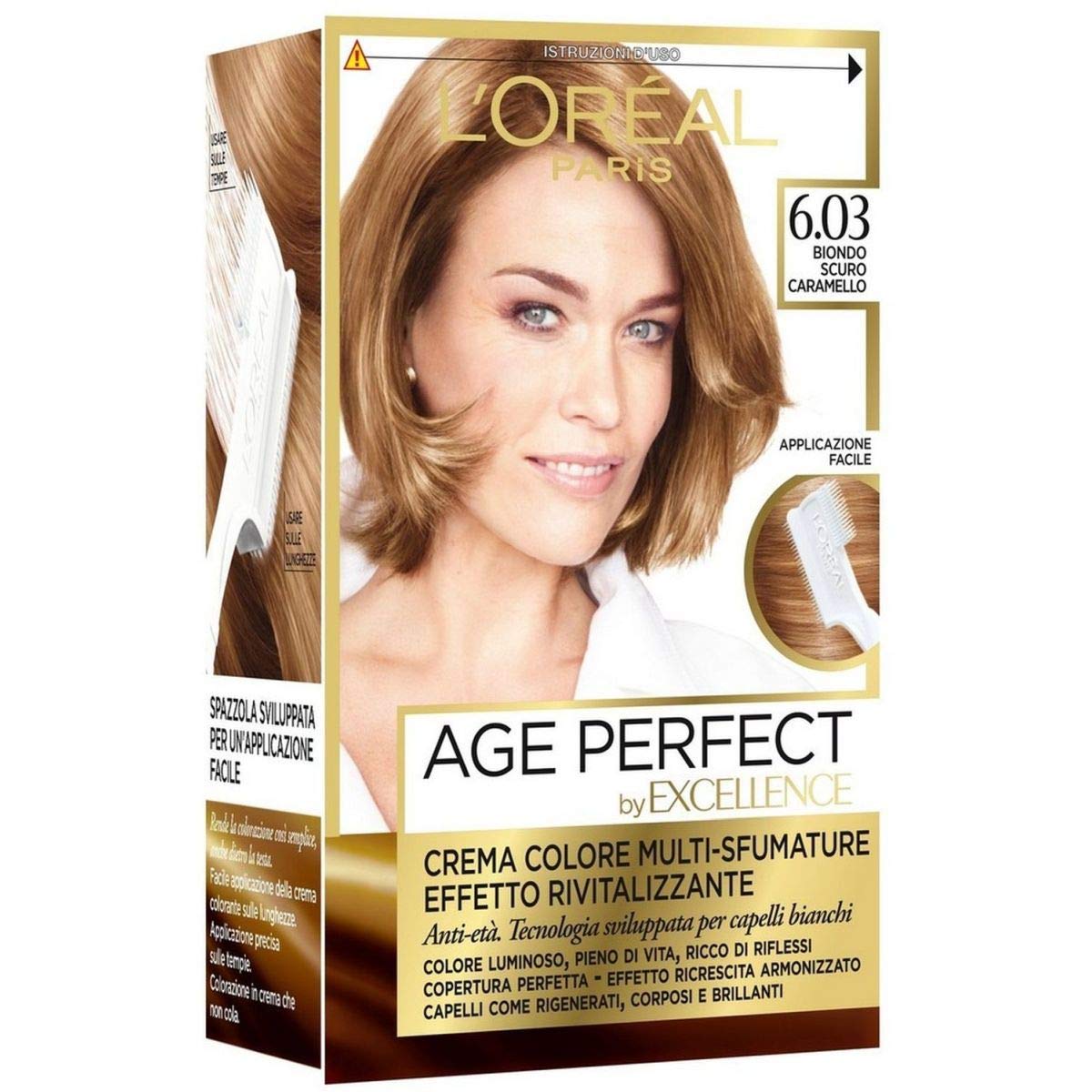 Hair Dye Excellence Age Perfect 6.03 Dark Blonde Caramel