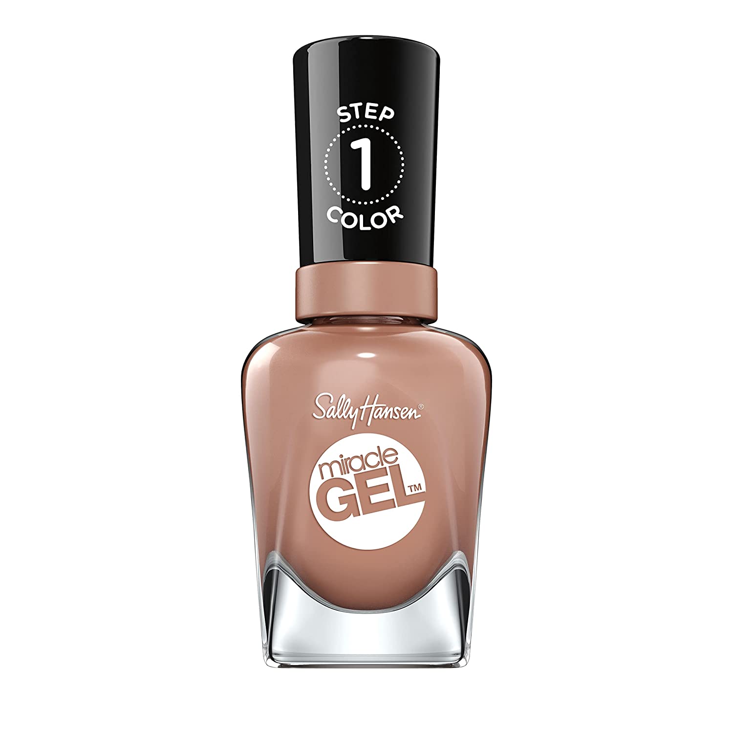 Sally Hansen Miracle Gel Nail Polish No Artificial UV Light Totem-ly Yours Brown with Intense Shine Gel Finish #640 (1 x 14.7 ml), 640 ‎colour: