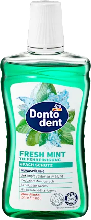 Dontodent Mouthwash Fresh Mint deep cleansing, 500 ml