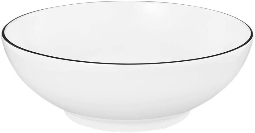 Seltmann Weiden Lido Black Line Round Dessert Bowl, Black
