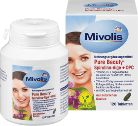 Mivolis Pure Beauty* Spirulina algae + OPC 120 tablets, 108 g