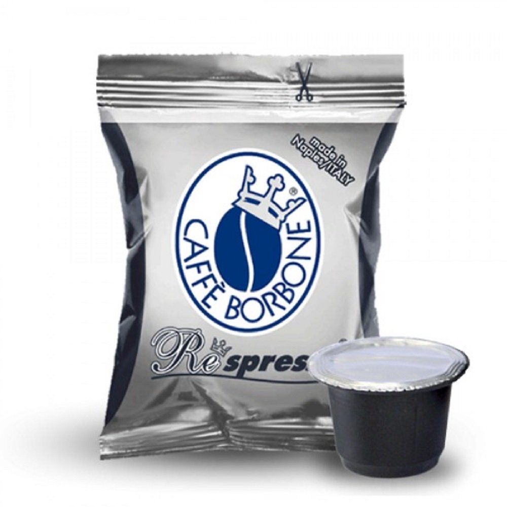 Caffé Borbone Respresso Bourbon Coffee Capsules, Compatible with Nespresso Machines, Blue, Red, Black, Gold Selectable 500 NERA