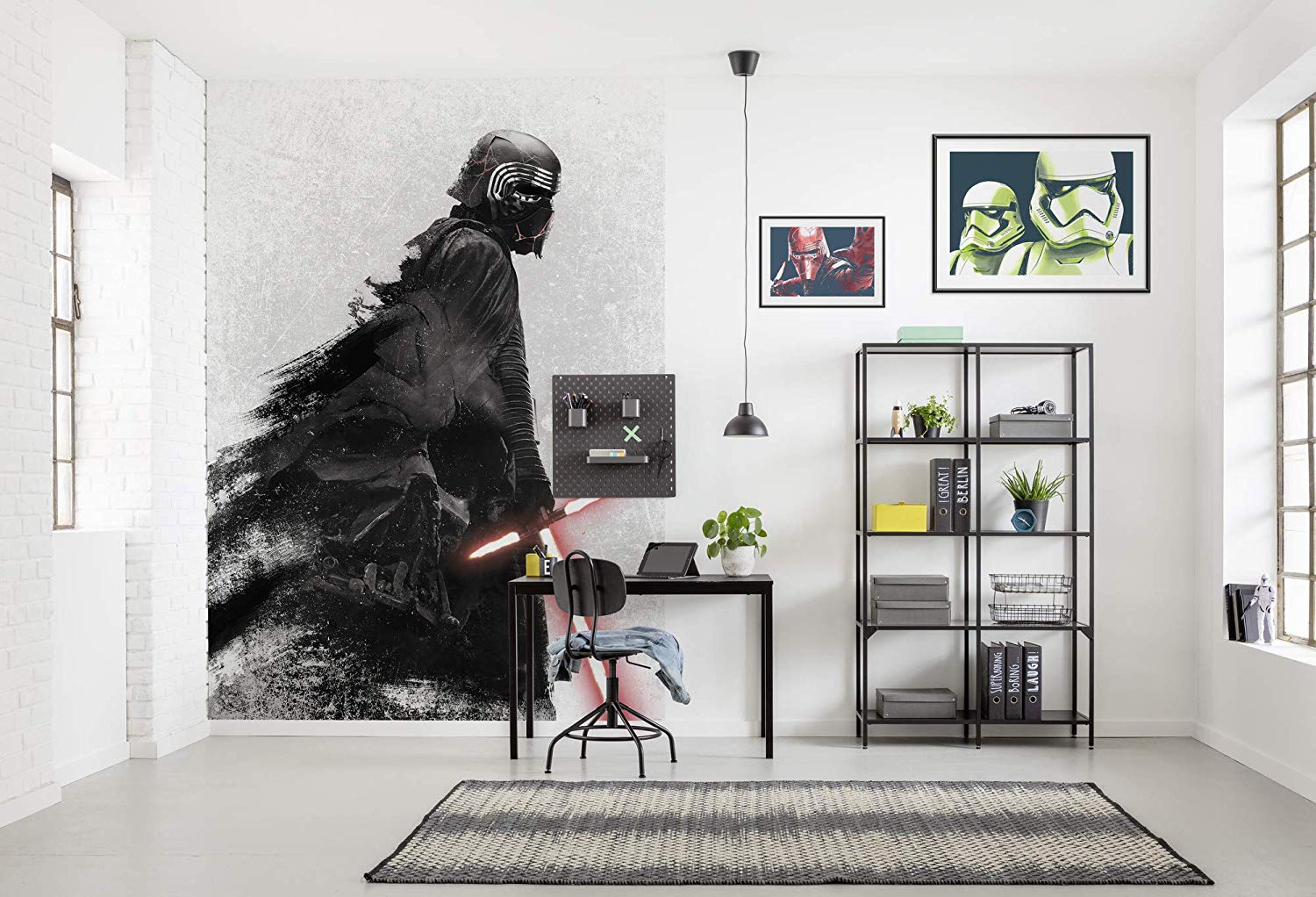 Komar Dx4-074 Non-Woven Photo Wallpaper Star Wars Kylo Vader Shadow 200 X 2