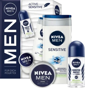 NIVEA MEN Gift set Active Sensitive 3Tlg, 1 ST