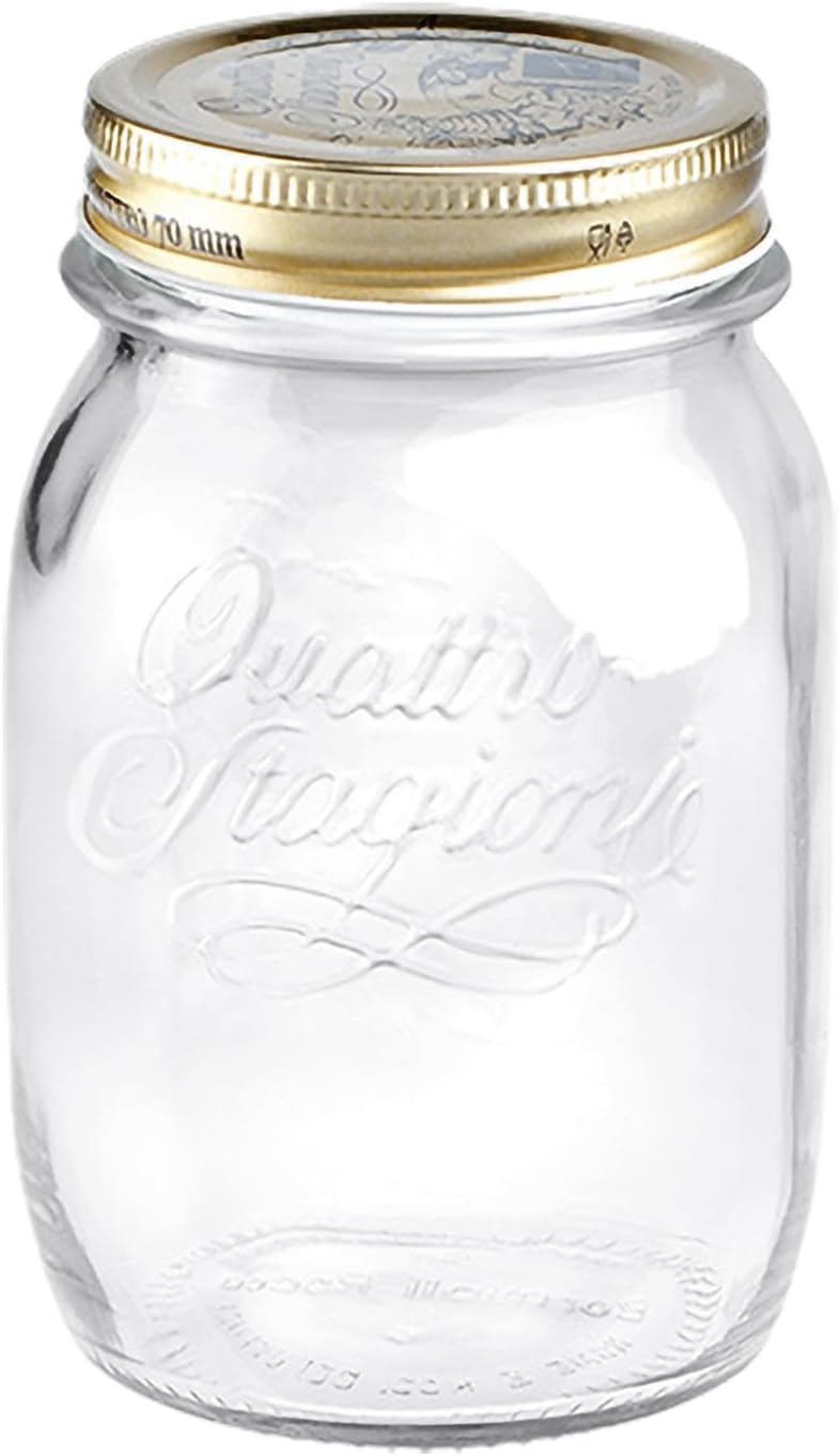 Bormioli Rocco Quattro Stagioni – Mason Jar Food Container with Lid 0.50l