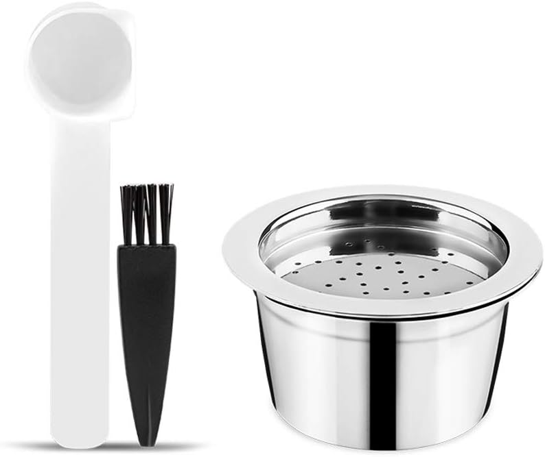 i Cafilas Refillable Kfee Coffee Capsule Stainless Steel Reusable Refill Capsule Coffee Filter for Caffitaly Tchibo Cafissimo ALDI Expressi Coffee Capsule (Capsule)
