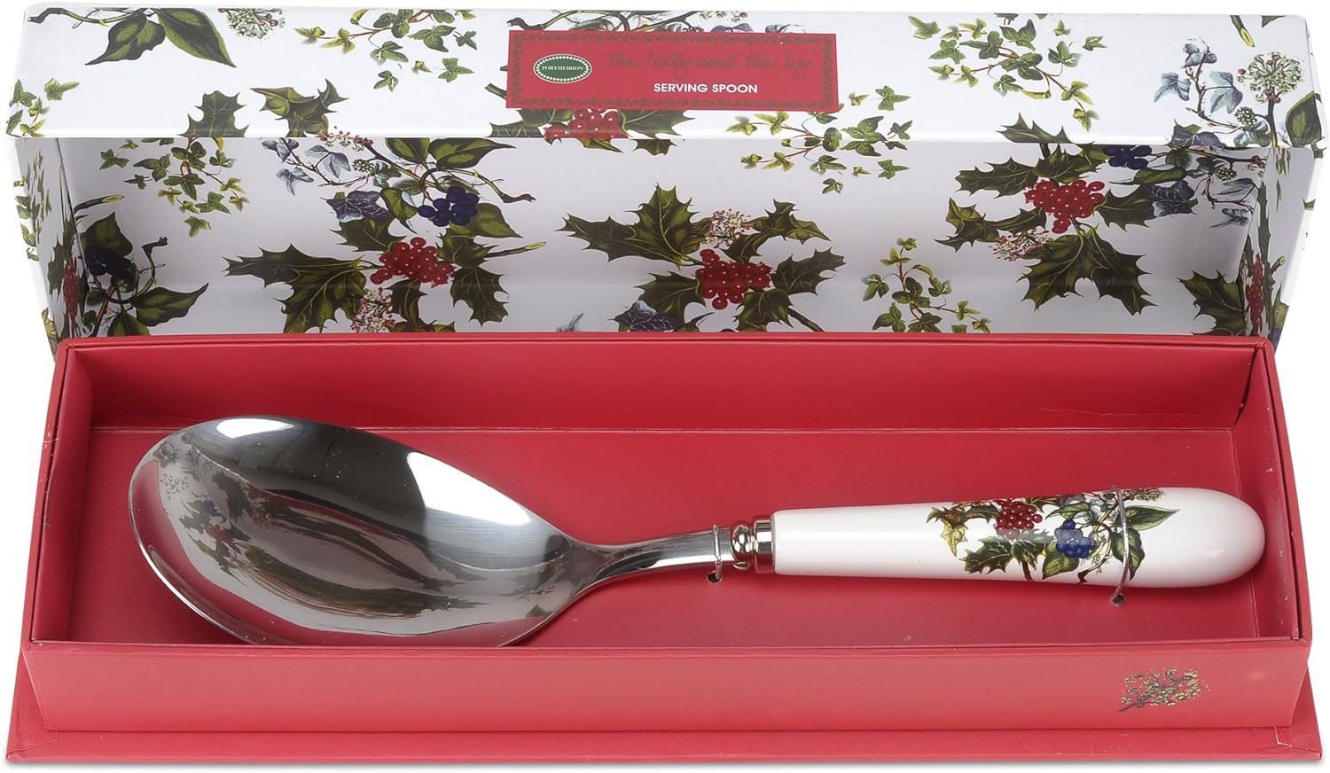 Portmeirion The Holly & Ivy Serving Spoon, Multi-Colour