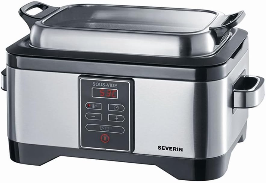 SEVERIN SV 2447 Sous-Vide Steamer (6 L Capacity, Timer) Stainless Steel/Black, Single, other