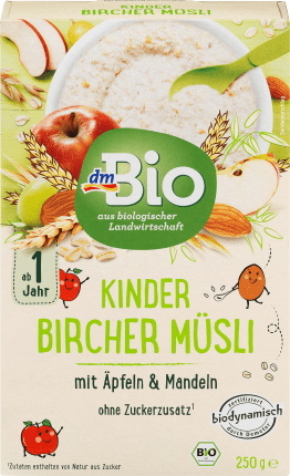 dmBio Children's muesli Bircher from 1 year, Demeter, 250 g