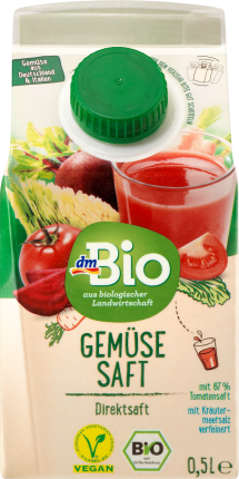 dmBio Vegetable juice, 0.5 l