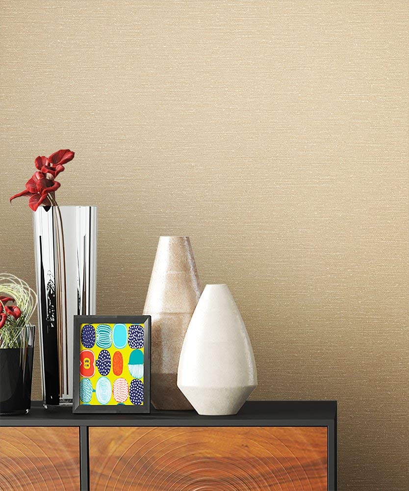 Newroom Design Newroom Wallpaper Beige Non-Woven Wallpaper Brown Farmhouse, Modern, Nature