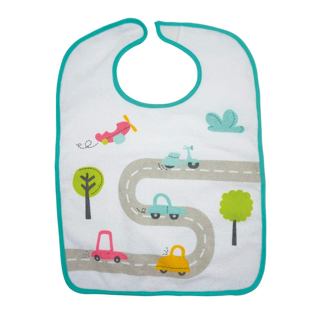 Olmitos Large Town Bib with Cotton Front, Eva Back