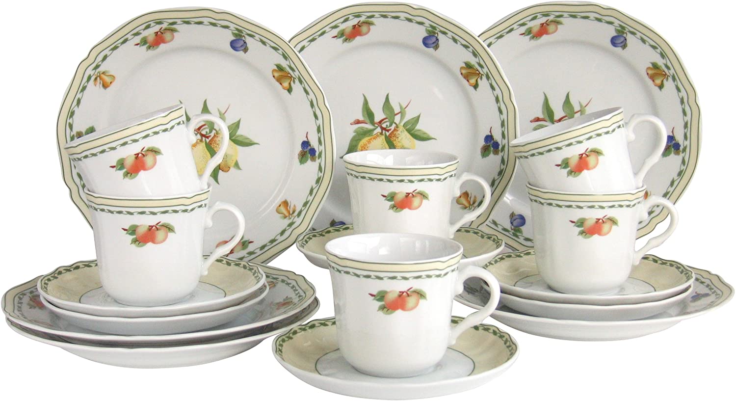 Creatable Alba Obst Coffee Set, 18 Pieces