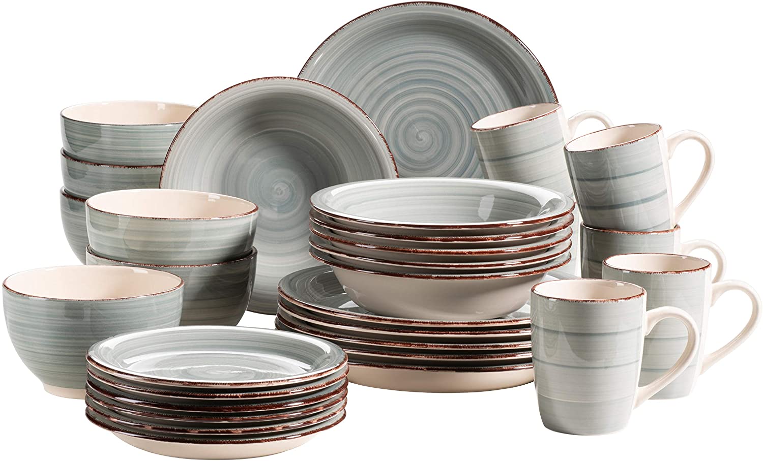 Maser Bel Tempo Ii 30-Piece Vintage Crockery Set For 6 People