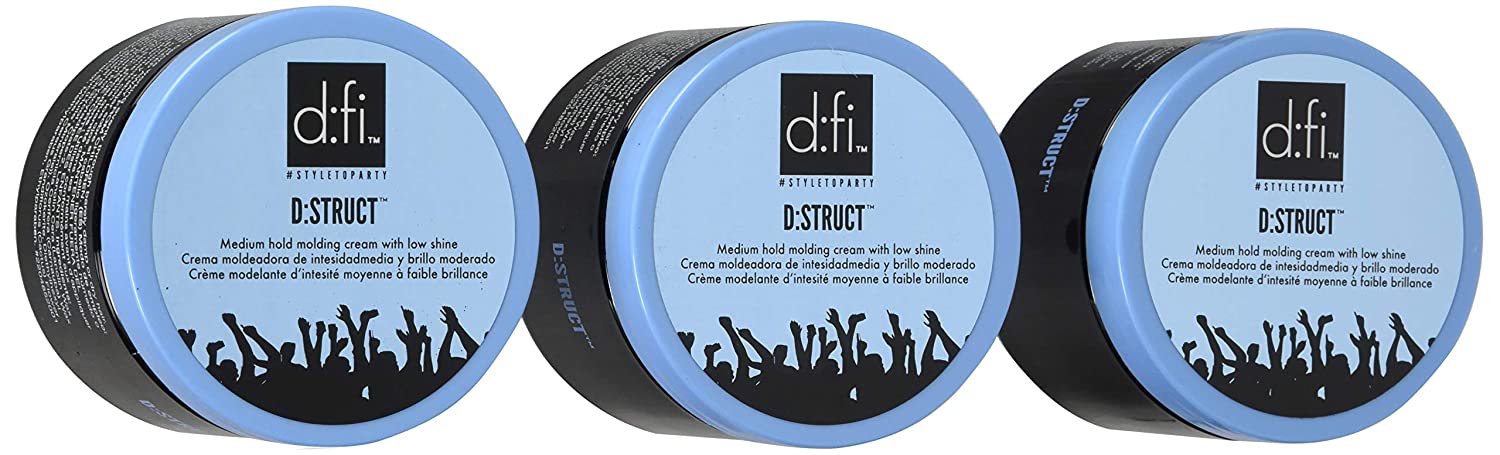 D: fi D: struct Pliable Molding Creme 5.3 Oz Jar (Set of 3) by American Crew