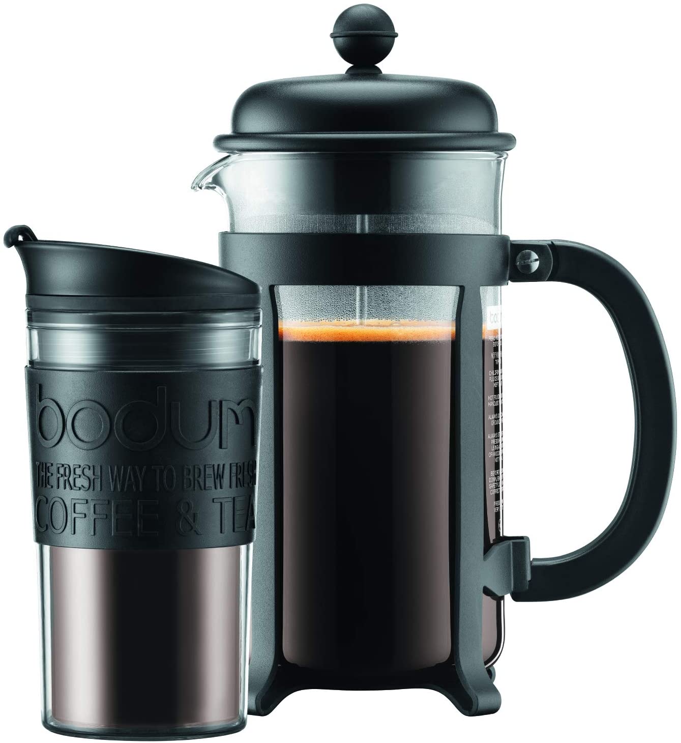 BODUM CD Java Set French Press + Travel Jug, Plastic