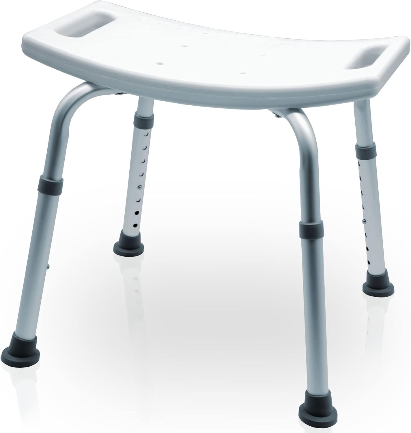 MOBILITY Plus+ Store Mobility Plus - Shower Stool for Seniors - Height Adjustable - Shower Seat for Bathroom - Shower Aid Non-Slip & Stable up to 136 kg - Stool for Shower