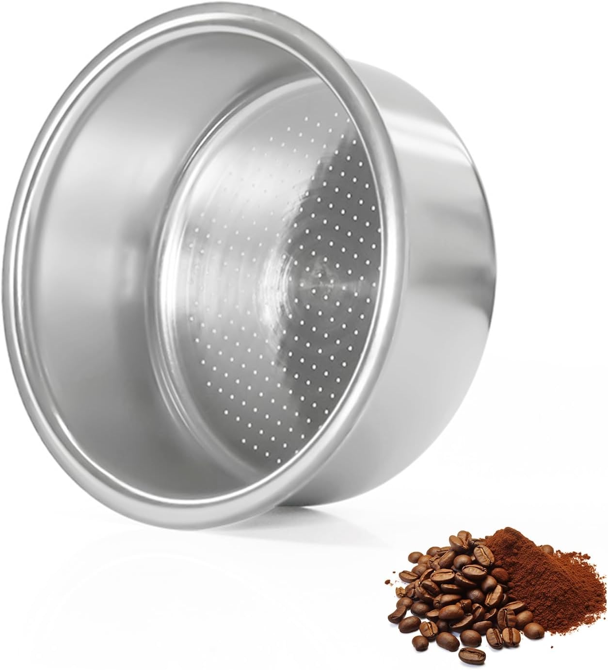 Devantia 51 mm Coffee Strainer Filter Basket Espresso Strainer - Portafilter Accessories Stainless Steel Coffee Filter Compatible with Delonghi, Breville Espresso Machine Backwash Filter Coffee Strainer Coffee