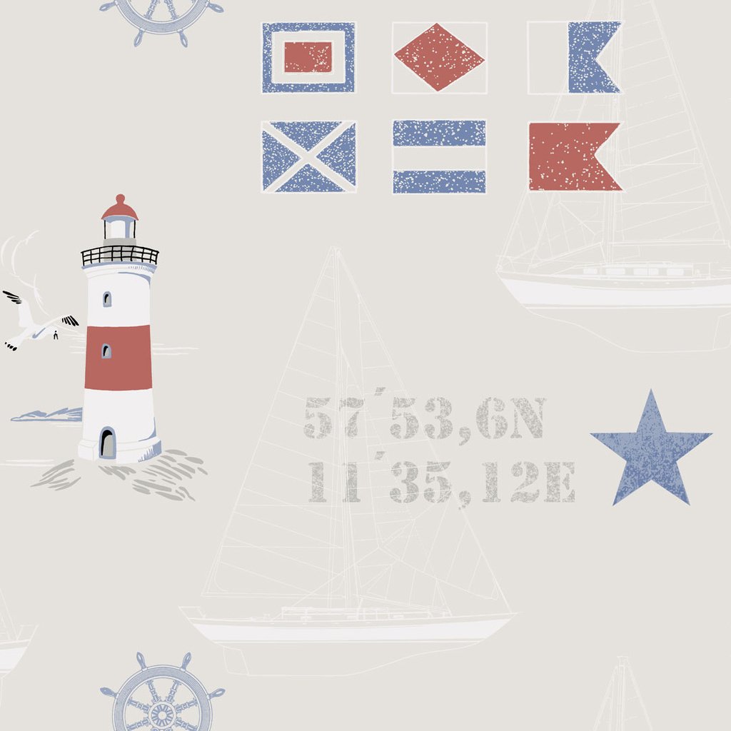 Borastapeter 2970 0.53 X 10.05 M "Marstrand" Wallpaper